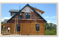 Log Cabin Repairs Wisconsin, Iowa, Minnesota, Michigan, Illinois, and the upper Midwest